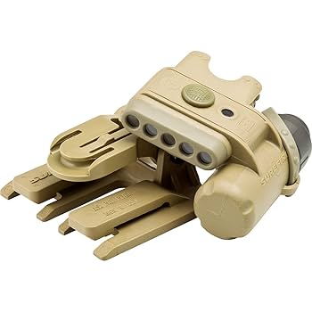 SureFire HL1-C-TN タン　LEDヘルメットライト　赤/白　IR SureFire HL1-A Dual Output White/Red LED Helmet Light HL1-C-TN